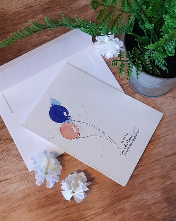 Carte de Voeux "Ballons joyeux anniversaire" – Image 2