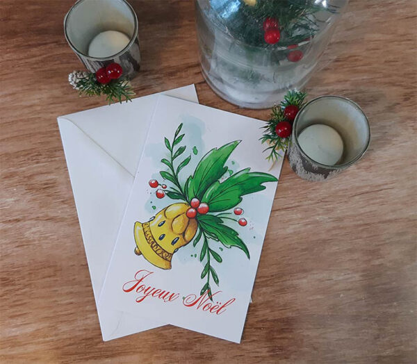Carte de Noël "Cloches"